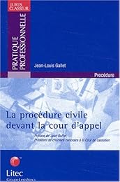 La  procédure civile devant la cour d'appel