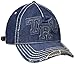 True Religion Men's Denim Raised Logo Ball Cap, Dark Indigo, One Size
