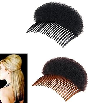 Amazon Com 2pices 1black 1brown Women Bump It Up Volume Hair