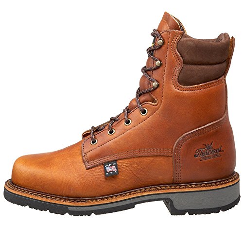 Thorogood 814-4549 Men's American Heritage 8" Classic Plain Toe, Non-Safety Toe Boot, Tobacco Oil-Tanned - 11 2E US - Thumbnail 7