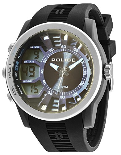 Police 14249JPBS-61 Mens Tactical Black Silicone Strap Watch