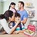 Lunch Box for Kids Childrens, Bento lunch Box for Boys Girls, Toddler School Lunch Containers 5-Compartment On-the-Go Meal Fruit Snack Packing for Picnic Outdoors, Leak Proof Durable & Microwave Safe