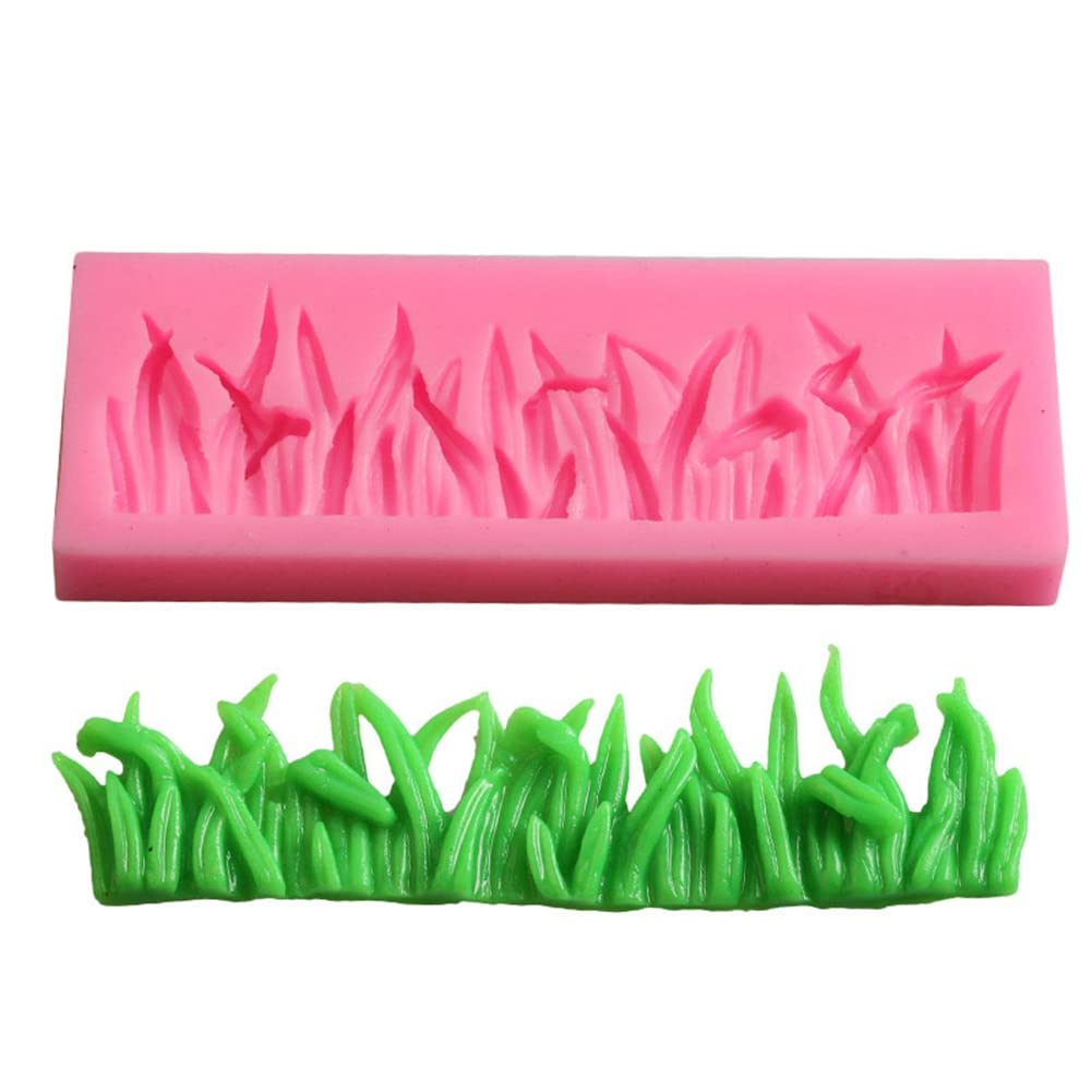 Fondant Silicone Mold Grass Silicone Fondant Mould Cake Decoration Non Stick Icing Sugar Craft Candy Chocolate Chocolate Gum Paste Baking Sugarcraft Decorating Tool