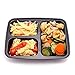 HoleCards Meal Prep Containers BPA Free 3 Compartment Microwave Safe Reusable Food Storage Containers with Lids (34oz, Set of 17)