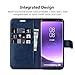 OCASE Samsung Galaxy S8 Case Leather Flip Wallet Case for Samsung Galaxy S8 Devices - Blue