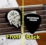 Cool Black Star Wars Millennium Falcon Guitar Pick Pic