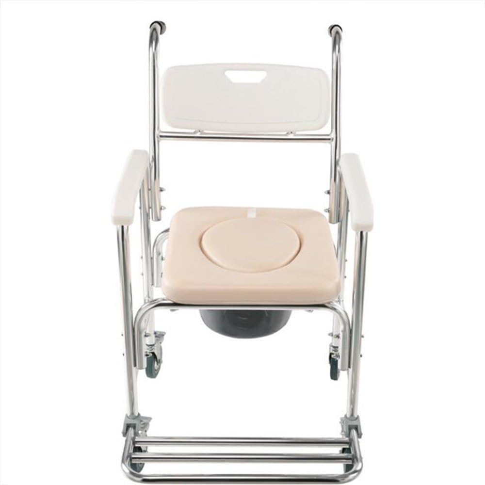ZHANGRONG- Elderly Potty Chair Bath Chair Wheel With Wheelchairs Toilet Bucket Collapsible Toilet Potty Wheelchair