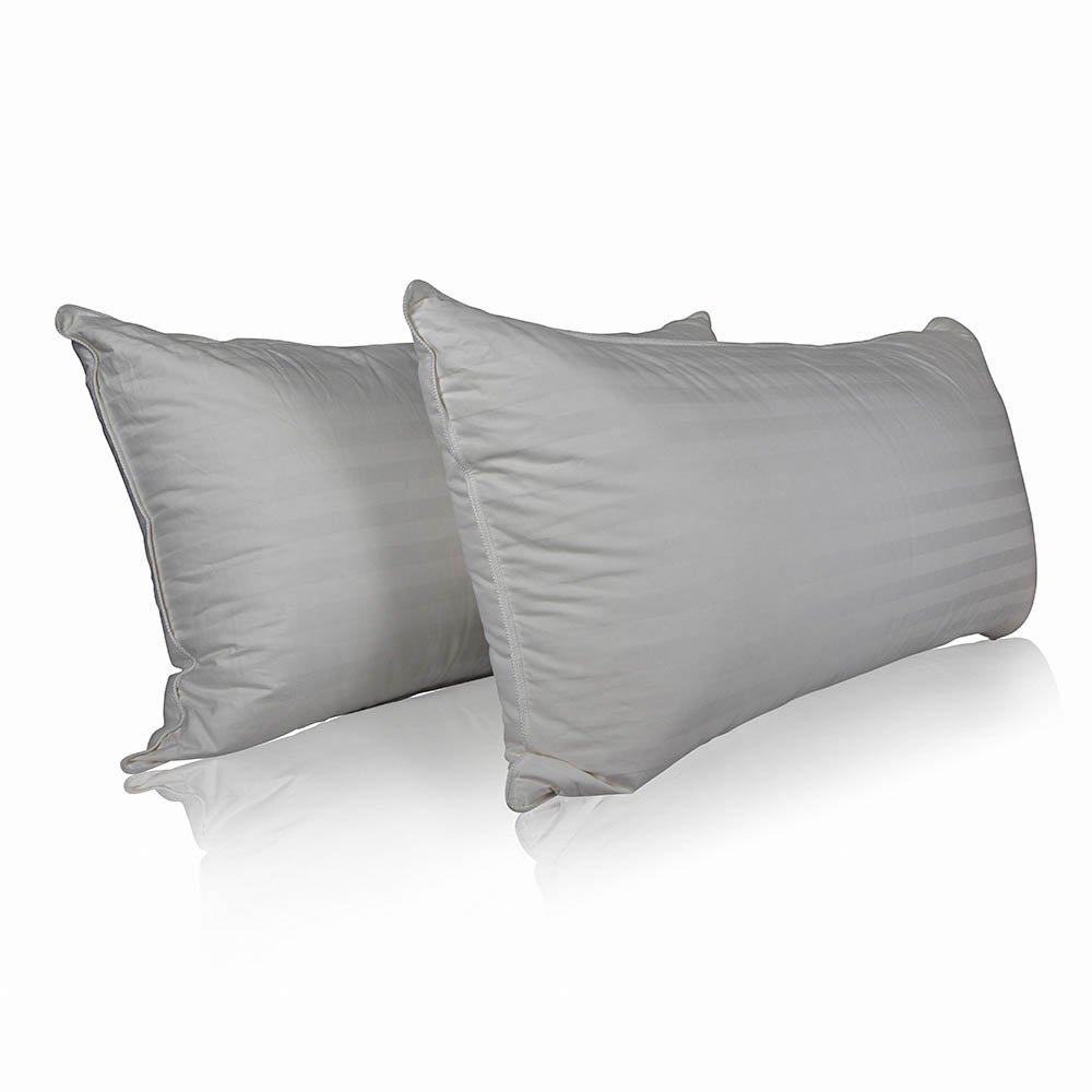 Set Of 2 Superior 100 Down Pillows 700 Fill Power 32oz