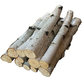 logs birch log bundle branches fireplace decorative shipping fireplacemall info