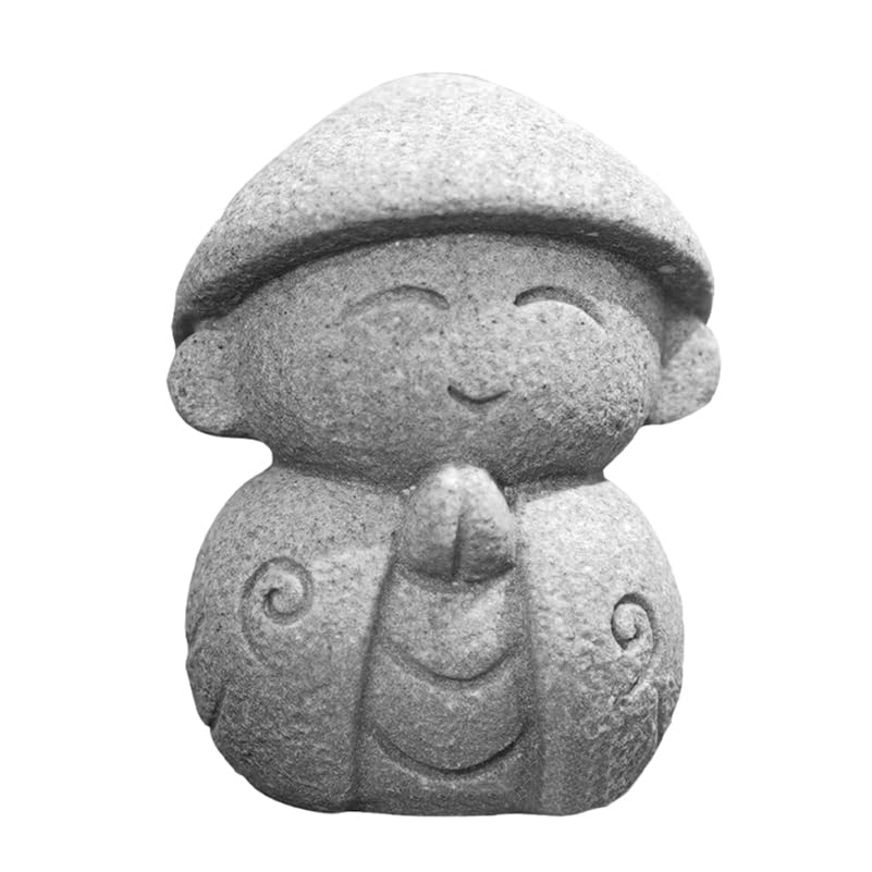 SUPVOX Small Buddha Ornament Maitreya Stone Decor Compact Zen Garden Figurine Mini Buddha Decoration for Home Office Desktop Display