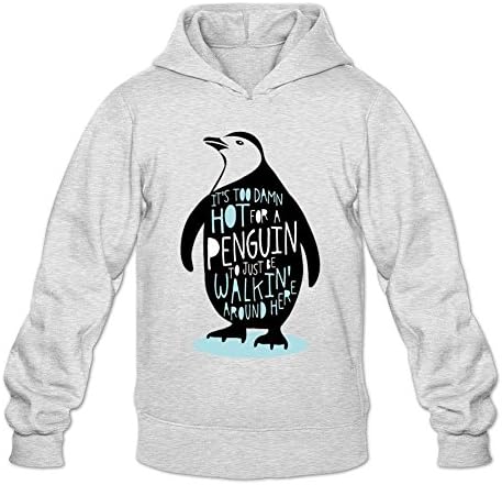 LOVELIN Men's Hot Penguins DIY Long Sweatshirts Hoodie