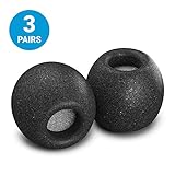 Comply SmartCore Audio Pro Premium Memory Foam Earphone Tips, Fits Most Earphones, Noise Cancelling Soft Earbud Tips Conform to Your Ear for A Comfortable Secure Fit, with WaxGuard (Medium, 3 Pairs)