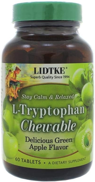 Green Apple L-Tryptophan LIDTKE 60 Chewable