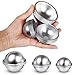 SEILANC Bath Bomb Mold, Metal Bath Bomb Mold Set, 12 Pcs 3 Sizes with Baking Stickers, Large & Small Bath Bomb Molds, DIY Metal Bath Bomb Mold Fits for Crafting Your Bath Homemade