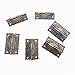 WEICHUAN 20pcs Antique Bronze Tone Hinges - Vintage Drawer Box Case Cabinet Cupboard Carpenter Repair decoration Hardware with screws (style 1)