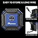 AOWIN Portable Air Compressor Pump,12V Auto Digital Tire Inflator by 100PSI with Pressure Gauge and Emergency Lights, 3 High-air Flow Nozzles and Adapters for Car Motorcycle Bicycle Basketball