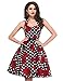 GRACE KARIN Women's Halter Vintage Rockabilly Ball Dress Color D(M)