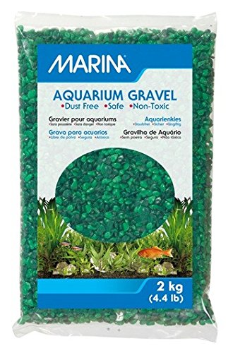 MARINA Decorative Gravel Green 2KG, Packaging May Vary