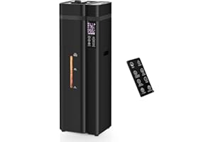 Zeova 13L/3.4Gal Humidifiers for Bedroom, Ultrasonic Warm & Cool Mist Humidifier Large Room, Covers 800ft², 72H Runtime, 24H Timer, 3 Mist Modes Top Fill Quiet Humidifiers for Home, Office, Black