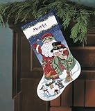 Dimensions Santa & Snowman Stocking Counted Cross Stitch Kit: 16
