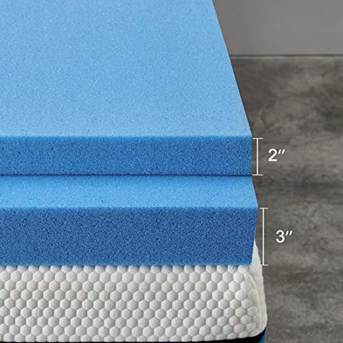 Jingxun Full Mattress Toppers 2 Inch Premium Gel Multi Layered Memory