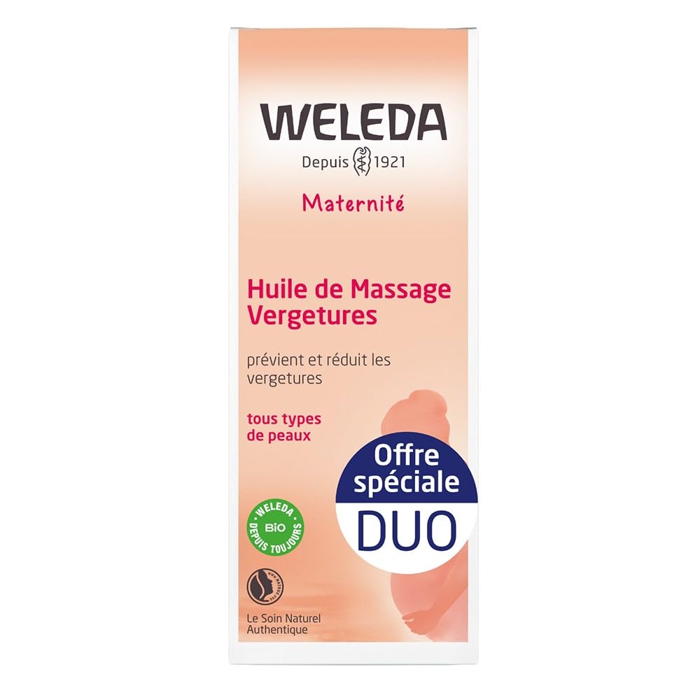 Weleda Maternity Stretch-Marks Massage Oil 2 x 100ml