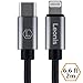 USB-C to Lightning Cable, Durable Nylon Braided for iPhone X/8/8 Plus, iPad Pro, New MacBook Pro and other devices (6.6FT - 2M)