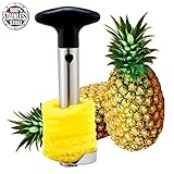 Stainless Steel Pineapple Corer Slicer De-Corer Peeler Remover Cutter with Ergonomic Non-Slip Grip Handle 18/8 Kitchen Gadget