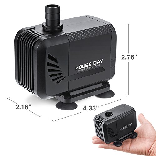 image for HOUSE DAY Submersible Water Pump 15W 400GPH (1500L/h),Dry Burning Prev