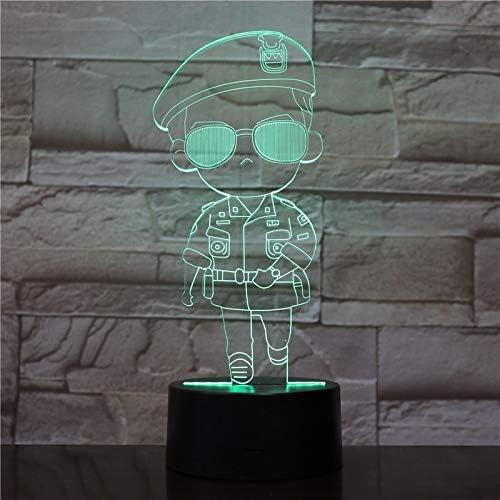 Cool girl led the night light of the sun's descendants 闵 Junzi night light children's bedroom Korean soldiers led children's night light