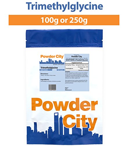 Powder City Trimethylglycine (TMG, Betaine Anhydrous) (250 Grams)