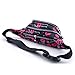 TOP-UP Fanny Pack with Two Zip Compartments, Secret Pocket and Adjustable Strap for Festivals, Travelling, Hiking, Running, Cycling and More