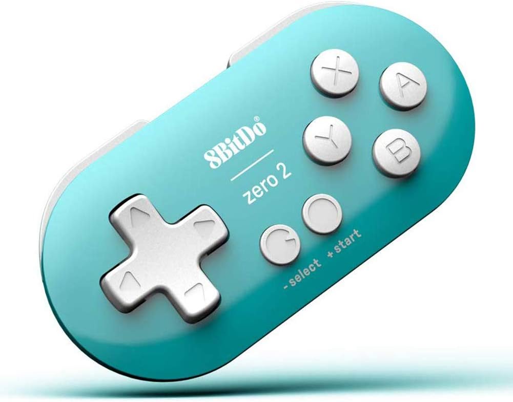 Amazon Com 8bitdo Zero 2 Mini Bluetooth Gamepad For Nintendo Switch Windows Android Macos Steam Raspberry Pi Turquoise Computers Accessories