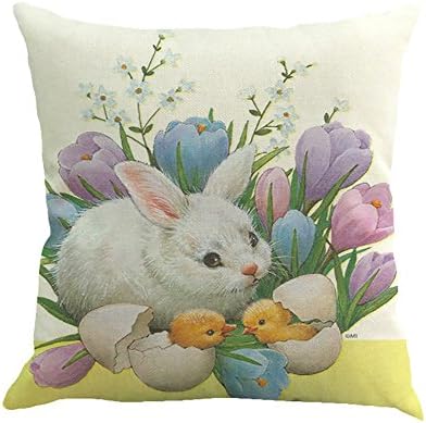 Pillow Case Jaminy Easter Sofa Bed Home Decoration Festival Pillow Case Cushion Cover (I)