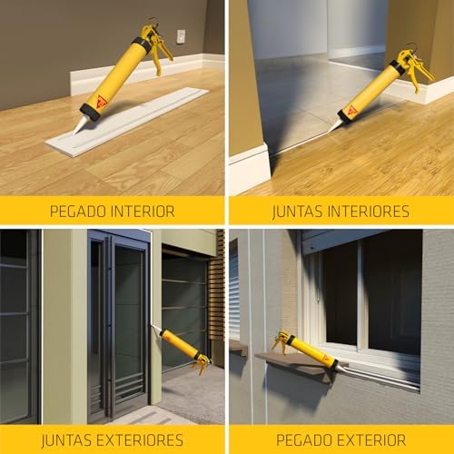 SIKA - Massa adesiva multiusos - Sikaflex 11 FC Purform - Bege - Junta e cola - Selante multi-suporte em poliuretano - Interior e Exterior - 300ml