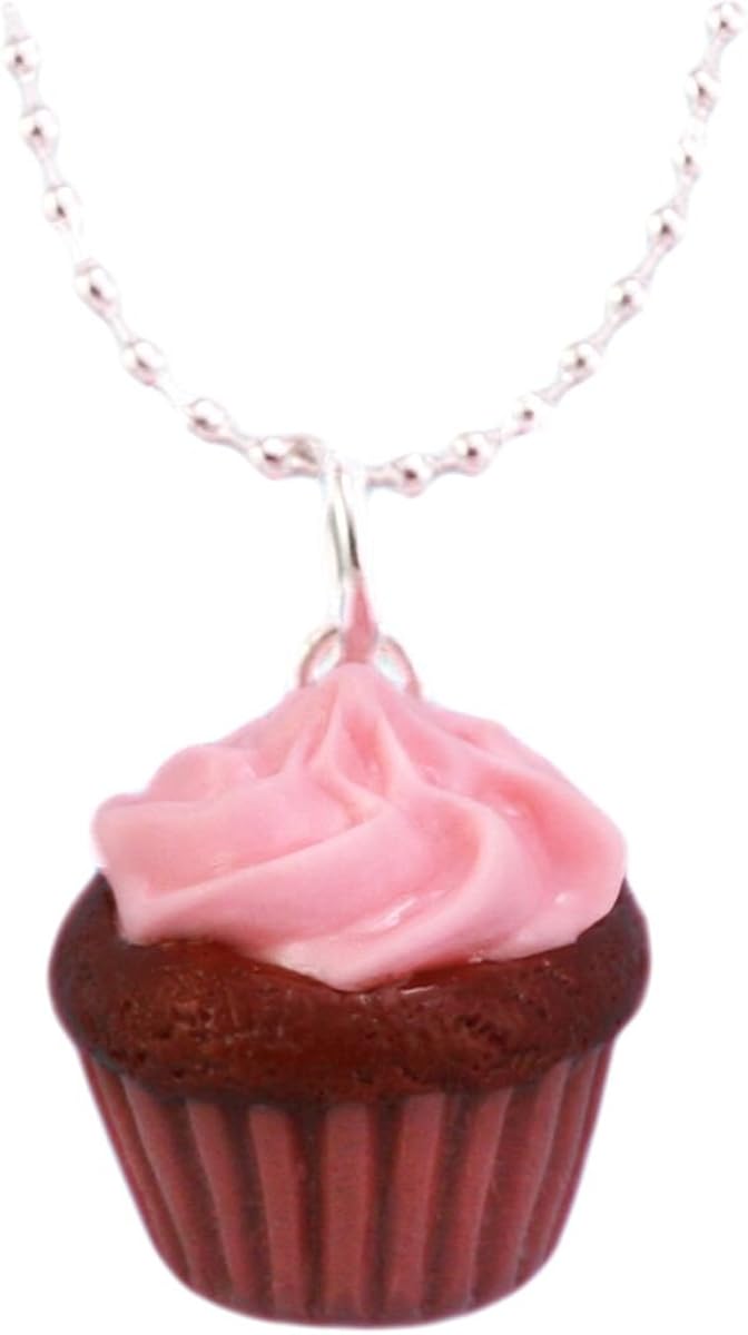 Amazon Com Tinyhands Women S Scented Strawberry Chocolate Cupcake Necklace Jewelry