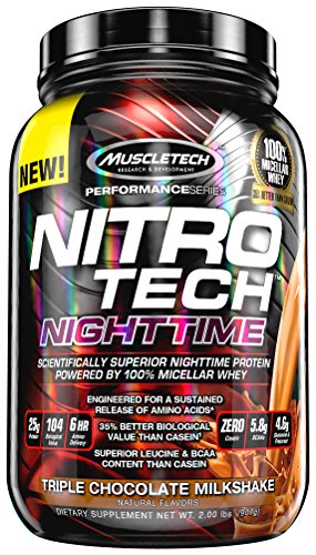 MuscleTech 2 lbs Performance Series NitroTech Night Time Chocolate