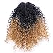 FRELYN Loose Wave Synthetic Hair Weave Bundles with Closure Ombre Color T1B/27 Black to Dirty Blonde 16 18 20 Inches Bundles with Lace Closure