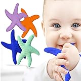 Newsfana Starfish Teeth rubber silicone Sensory Teether Activity Toy (Color random)