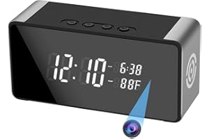 Cazoyol Wireless WiFi Hidden Spy Camera, Full HD 4K Home Security Cam for Home Safety Support 5G&2.4G with Night Vision and Motion Detection, APP Control with SD Storage