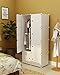 KOUSI Dresser Small Closet Wardrobe Drawer Storage for Clothes Small Wardrobe Storage for Small Spaces Clothes Storage Dresser, Capacious Customizable, White, 5 Cubes 1 Hanging Clothes