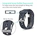 KingAcc Compatible Replacement Bands for Fitbit Charge HR, Soft Silicone Band with Metal Buckle Fitness Wristband Sport Strap Women Men (1-Pack, Rock Blue/Slate, Large)