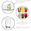 Argon-Tableware-Tondo-WaterJuice-Hiball-Glasses-Gift-Box-Of-6-Glasses-510ml-18oz 6x 510ml Hiball Glasses - 'Tondo' Range - Modern Highball Cocktail Juice Water Tall Drinking Tumblers - Dishwasher Safe…