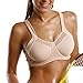 La Isla Women's High Impact Underwire Non Padded Powerback Support Sports Bra