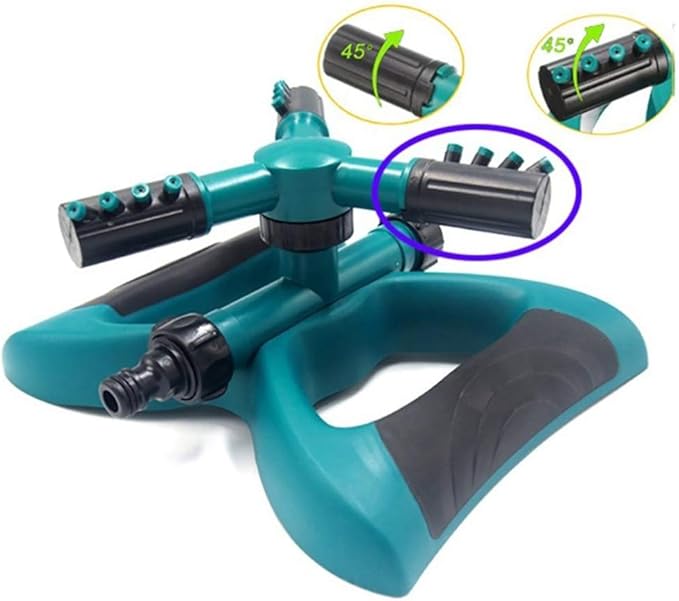 JQIWM Rociadores Césped,Giratoria 360 Ajustable Riego Césped Sistema