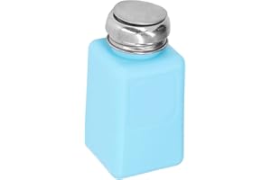 Hilitand 200ml Blue HDPE & Stainless Steel Solvent Dispenser, ESD Safe, 6.7oz Capacity