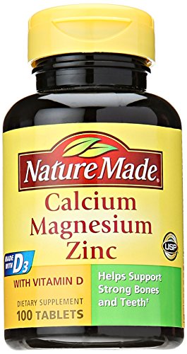 Nature Made Calcium Magnesium & Zinc, 100 ct
