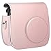 Fintie Protective Case Compatible with Polaroid PIC-300 / Fujifilm Instax Mini 7s Instant Film Camera - Premium Vegan Leather Bag Cover with Removable Strap, Rose Gold