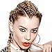 Shappy 90 Pieces Braid Rings Hair Hoops Braid Hair Clip Accessories, 3 Colors, 2 Sizes