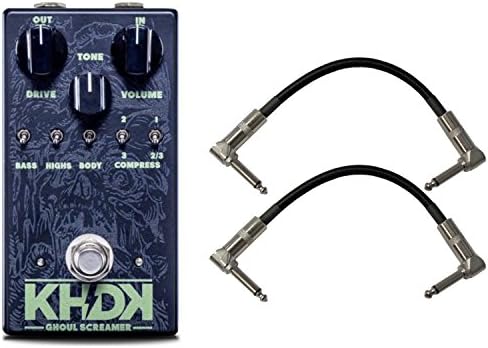 KIRK HAMMETT Signature Ghoul Screamer Handmade Overdrive Pedal with 2 Patch Cables